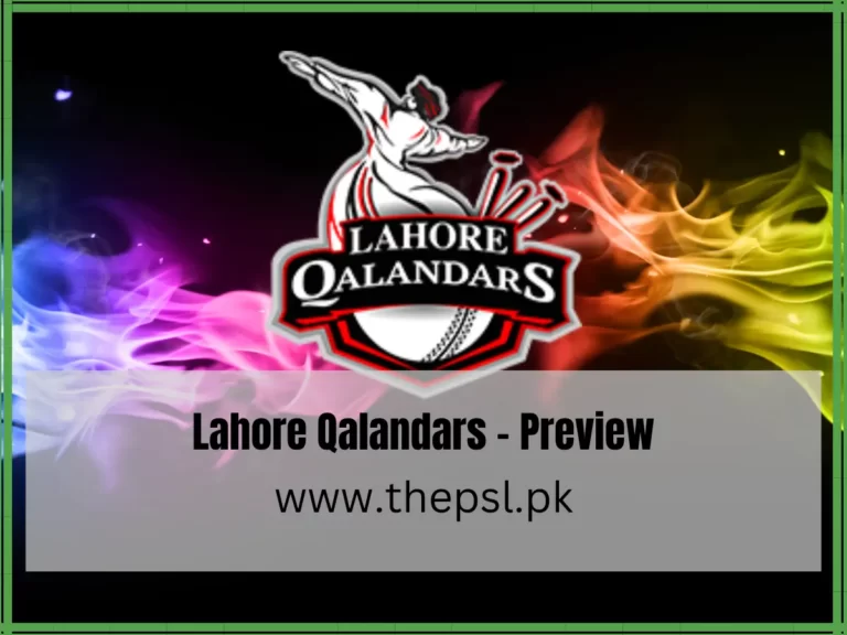 Lahore Qalandars – Preview